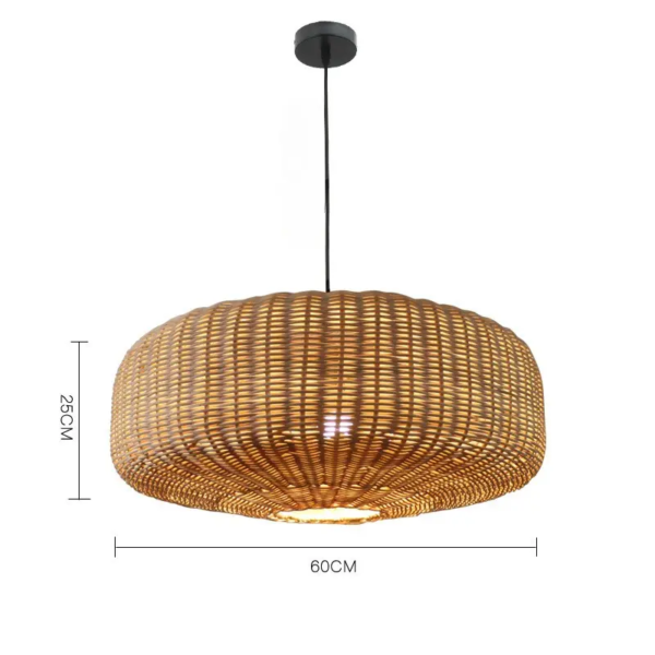 grande suspension rotin 60cm