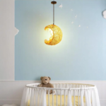 Suspension rotin enfant lune – Image 4
