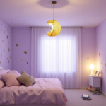 Suspension rotin enfant lune – Image 6