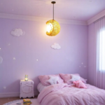 Suspension rotin enfant lune – Image 5