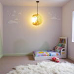 Suspension rotin enfant lune – Image 7