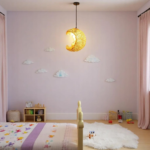 Suspension rotin enfant lune – Image 8