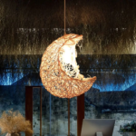 Suspension rotin enfant lune – Image 11