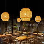 Suspension rotin salon lanterne – Image 5