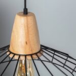 Suspension bois métal style industriel – Image 4