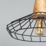 Suspension bois métal style industriel – Image 5