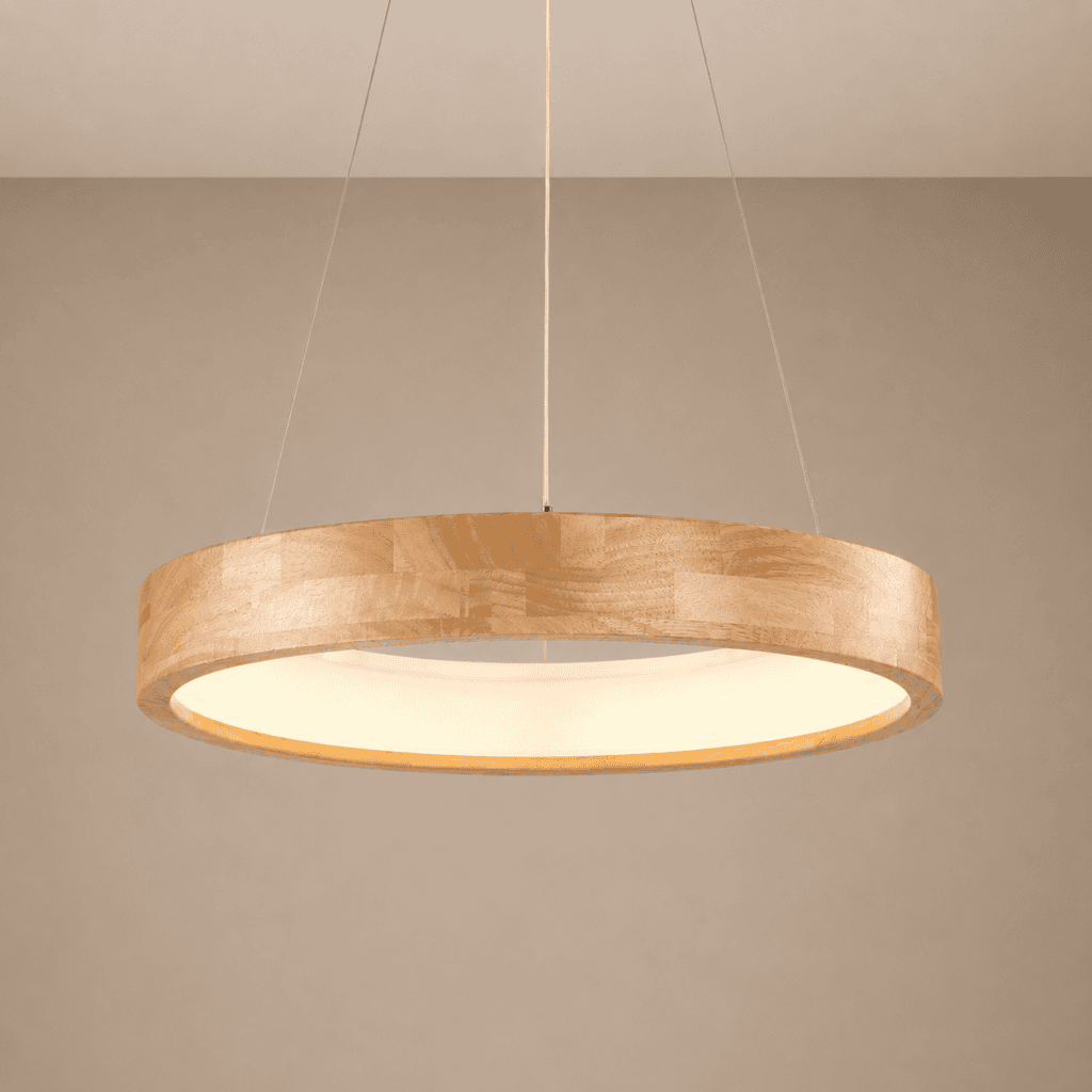 Suspension bois haut de gamme Led
