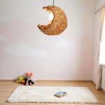 Suspension rotin enfant lune – Image 3