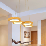 Suspension moderne bois led – Image 2