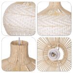 Suspension rotin blanc – Image 6