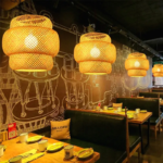 Suspension rotin salon lanterne – Image 11