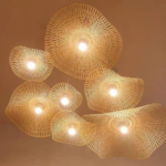 Lustre suspension bambou aérienne – Image 6