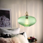 Suspension verre vert – Image 8