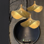 Suspension bambou chapeau tressé – Image 3