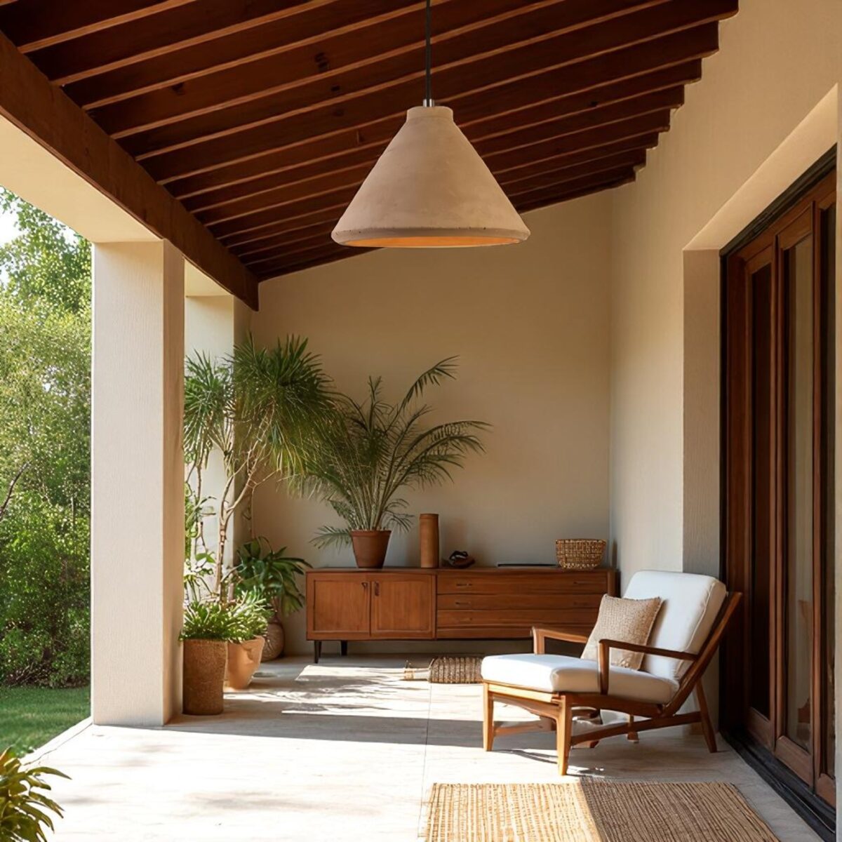 Grande suspension terre cuite – Image 1
