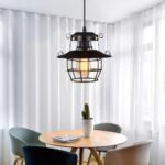Suspension industrielle lanterne noire – Image 2
