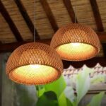 Suspension rotin bambou cloche – Image 4