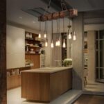 Suspension industrielle poutre bois – Image 5