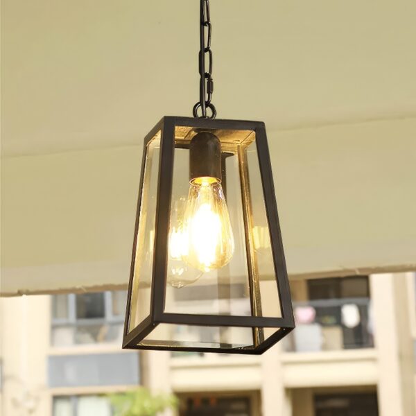 Suspension metal lanterne