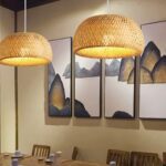 Suspension rotin bambou cloche – Image 5