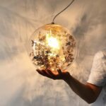 Suspension fleur boule en verre – Image 2