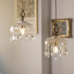 Suspension lustre laiton cristal – Image 7