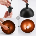 Suspension luminaire métal noir – Image 8