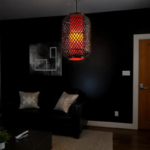 Suspension bambou noir lanterne – Image 6