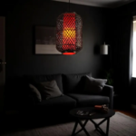 Suspension bambou noir lanterne – Image 7