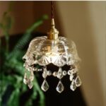 Petite suspension laiton cristal – Image 2