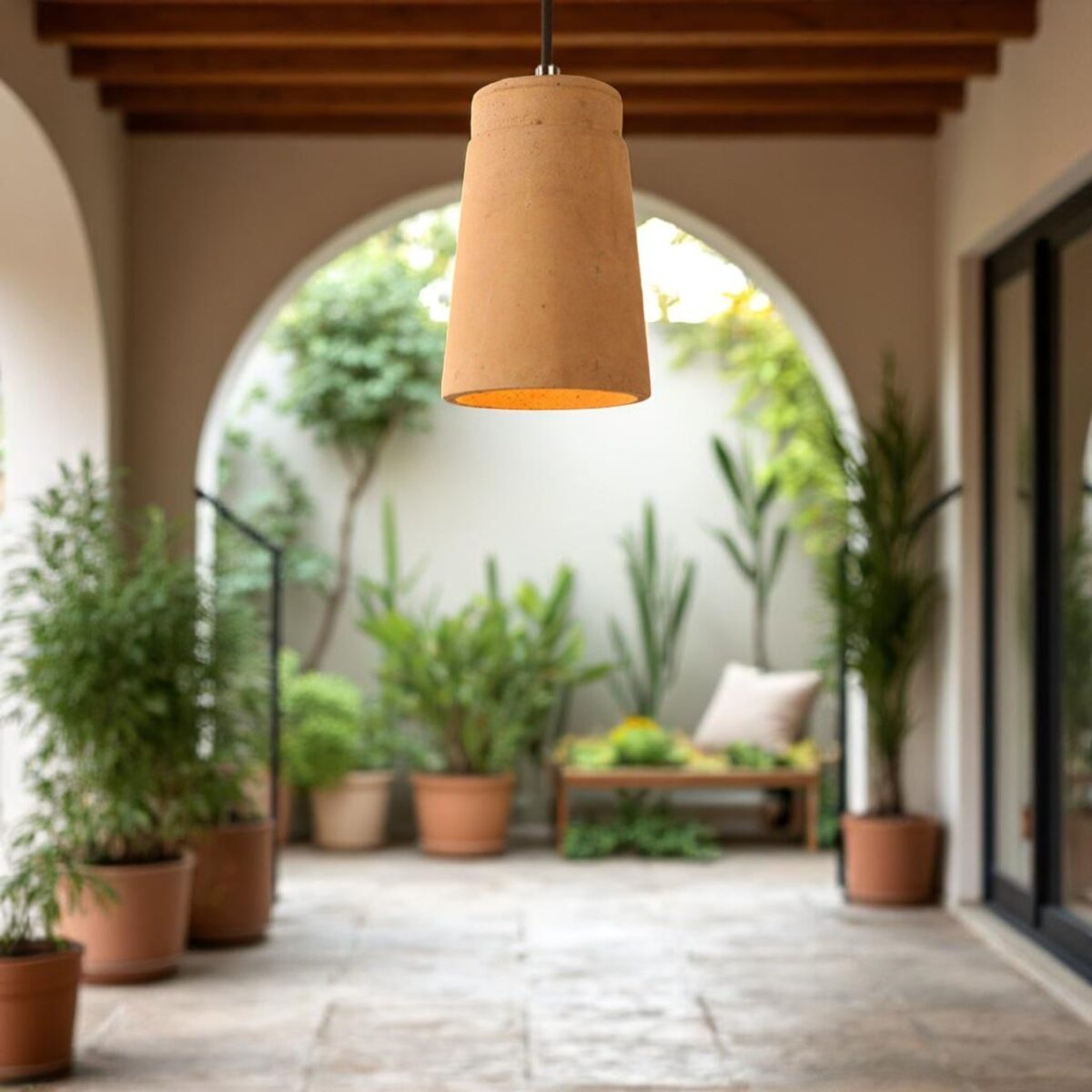 Pot suspension terre cuite – Image 1