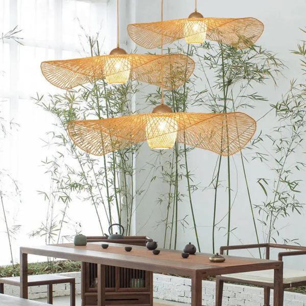 Suspension bambou 80 cm