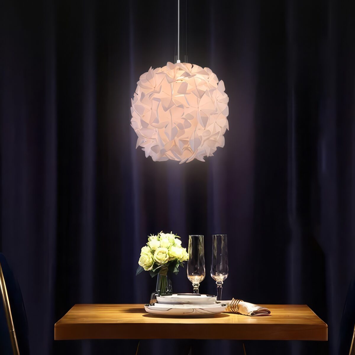 Suspension boule fleur – Image 5