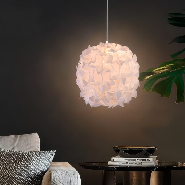 Suspension boule fleur