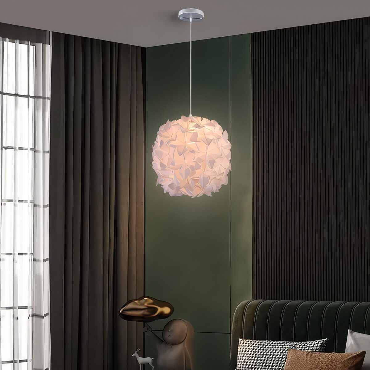Suspension boule fleur – Image 4