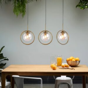 suspension design en verre et or 3