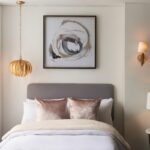 Suspension fleur laurier doré luxe – Image 4