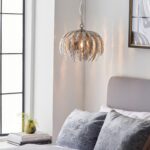 Suspension fleur laurier doré luxe – Image 2