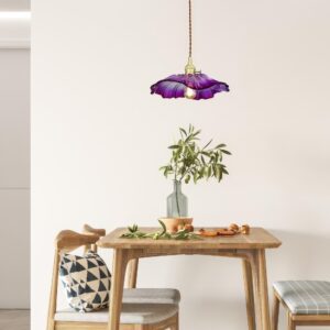 suspension fleur verre 3