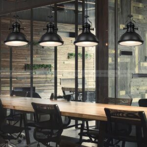 suspension métal noir classique 2