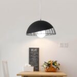 Suspension métal noir design