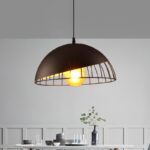 suspension métal noir design 3