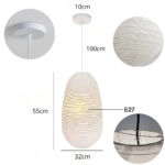 Suspension papier ovale – Image 5