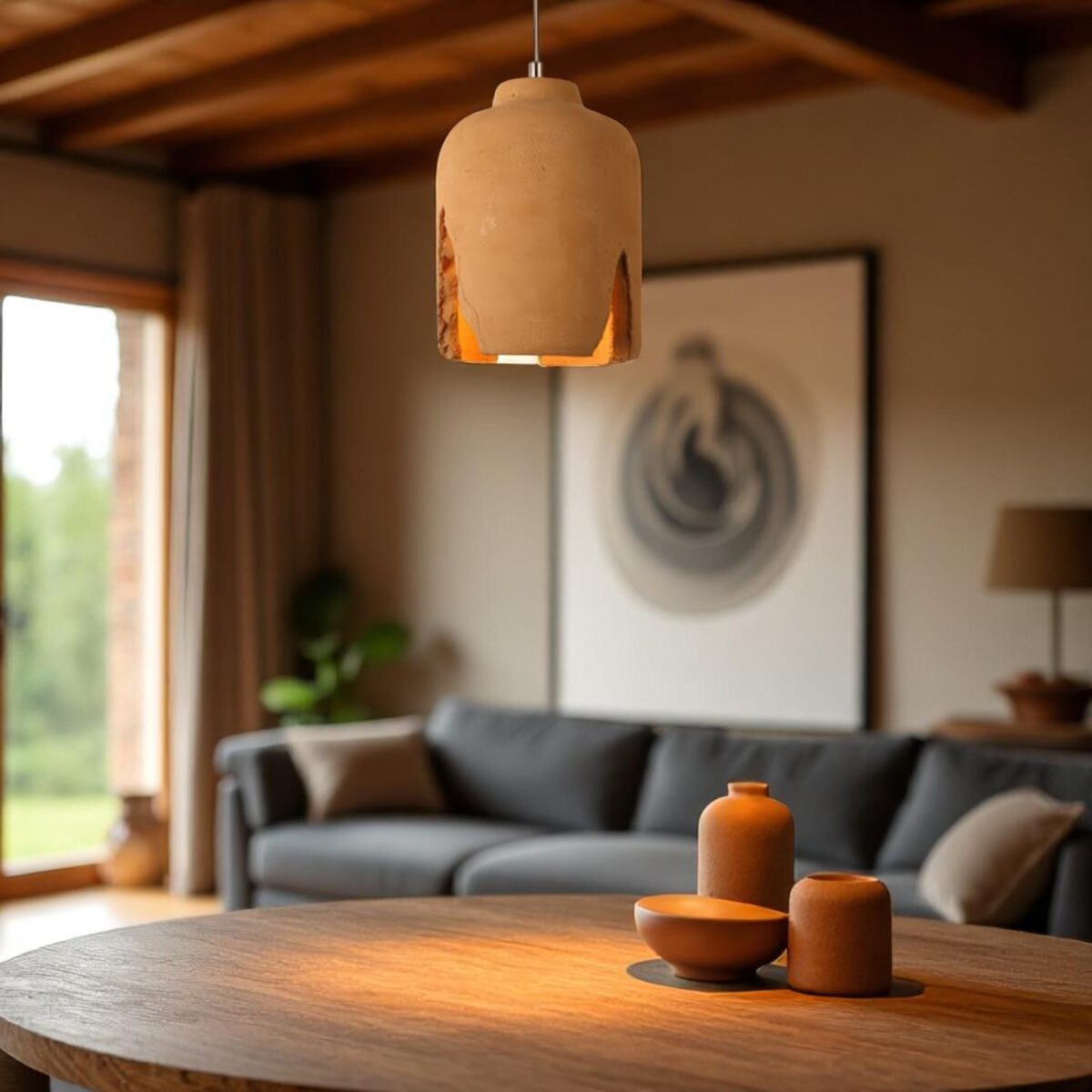 Suspension terre cuite design – Image 8