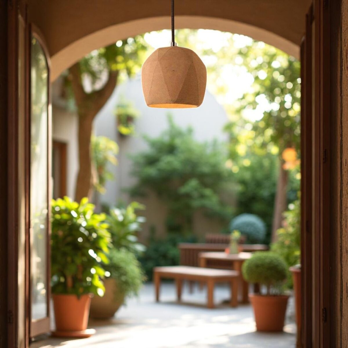 Suspension terre cuite terracotta – Image 4