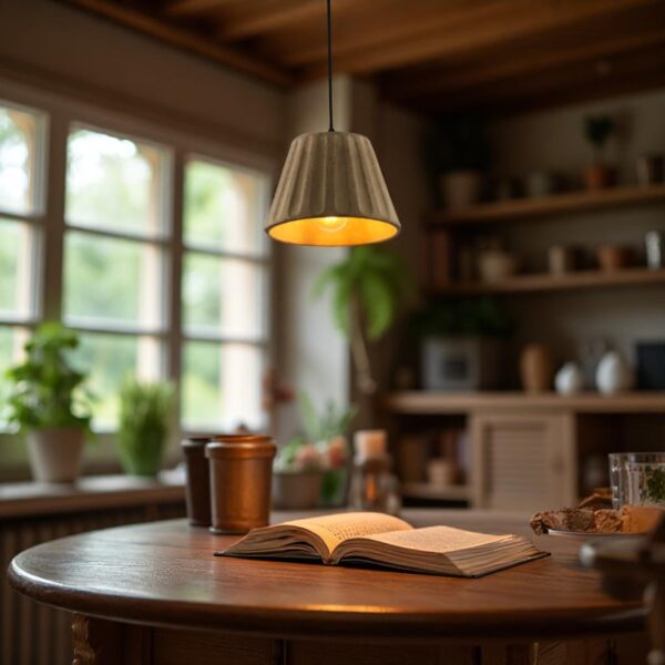 Suspension terre cuite vintage