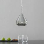 Luminaire suspension bulles de verre gouttes fumée – Image 4