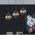 Suspension globe verre fumé – Image 3