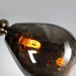 Suspension années 70 verre fumé – Image 3