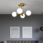 Suspension lustre boule laiton – Image 4